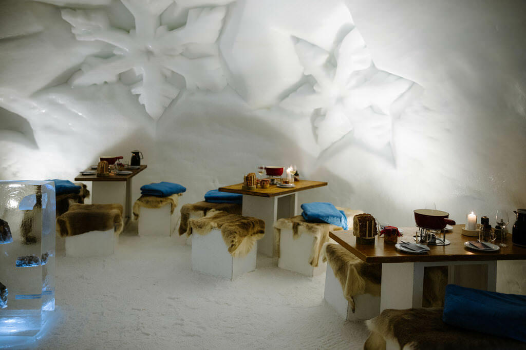 Fondue-Iglu Engstligenalp