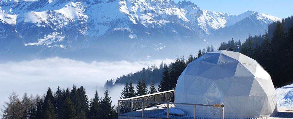 Whitepod – Eco-Luxury hotel & Alpine experience