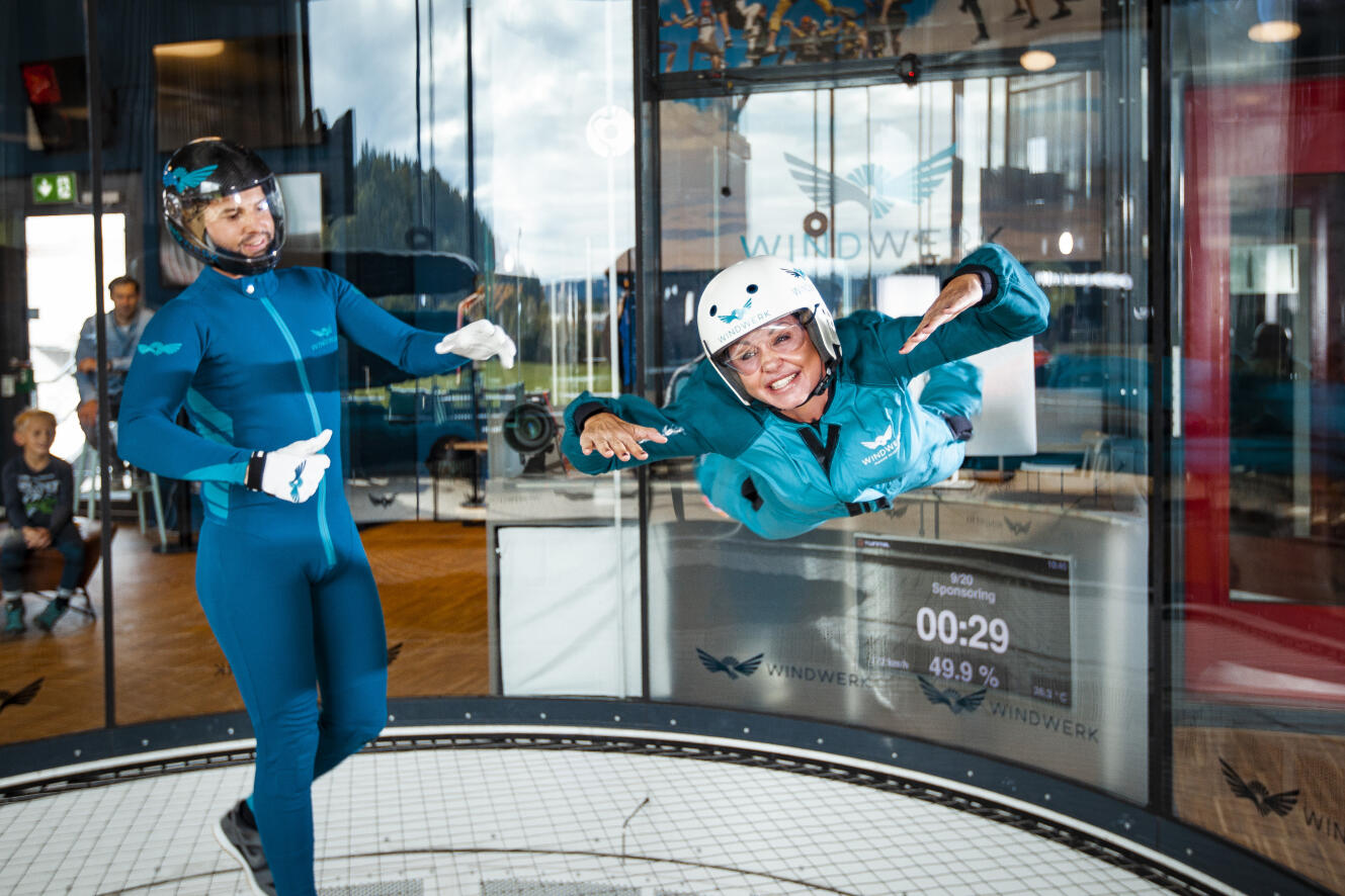 Indoor Skydiving im Windwerk