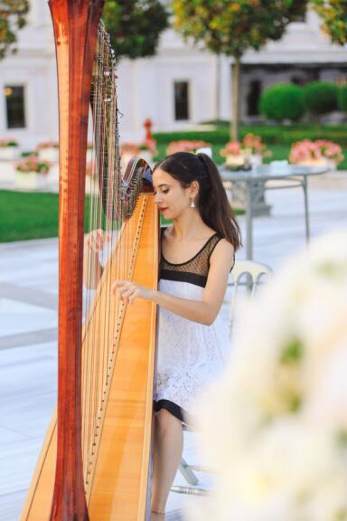 Elegant harp sounds for weddings and exclusive events